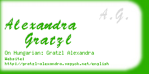 alexandra gratzl business card